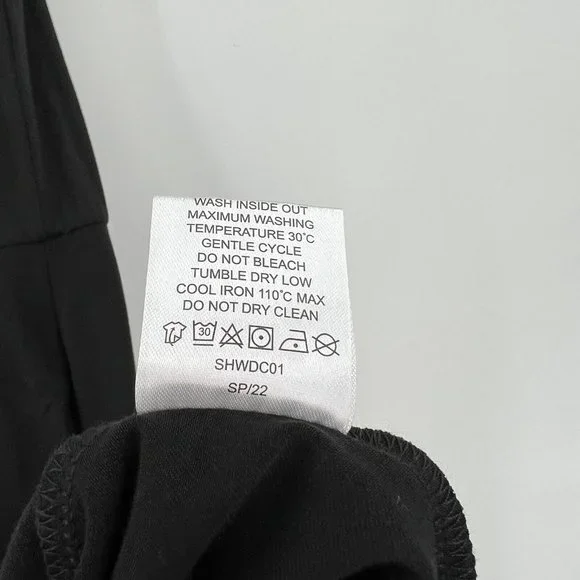 Quince Women’s Black Tencel Jersey Fit & Flare Dress sz XS NWT Sleeveless Midi - Picture 4 of 5